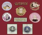 Cloisonnee Pin Set